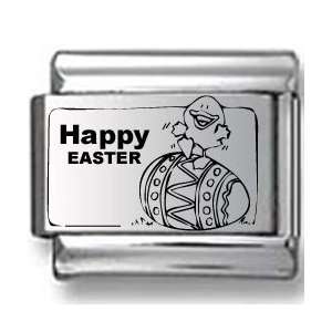  Happy Easter Egg Laser Italian Charm Jewelry