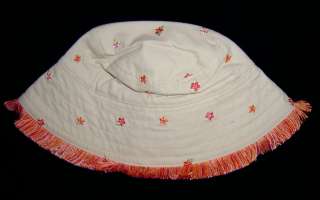 Infant Girl Sz. 6 18 M Gymboree Embroidered Hat /Fringe  
