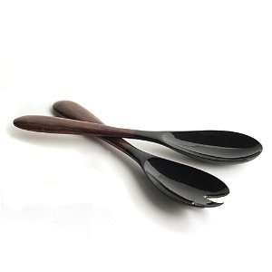   Black with Wood Handle Tongs Wood Handle Moo ve Over for Fair Trade
