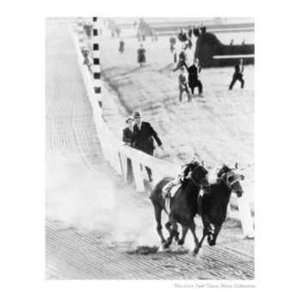  Seabiscuit and War Admiral Racing to Finish in the 