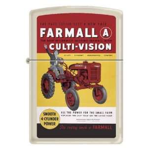  Farmall Antique Red Culti Vision Tractor Zippo Lighter 