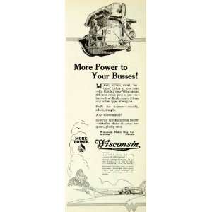 Ad Wisconsin Motor Manufacturing Bus Engine Advertising Advertisement 