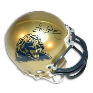 Autographed Tony Dorsett University of Pittsburgh Mini Helmet with 