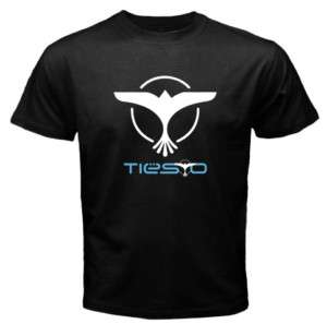 DJ Tiesto Logo Bird Mens Black T Shirt Sz S   XL  