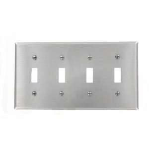   Toggle Device Switch Wallplate, Standard Size, Device Mount, Aluminum