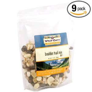 Wild Oats Natural Boulder Trail Mix, 12 Ounce Bags (Pack of 9)  