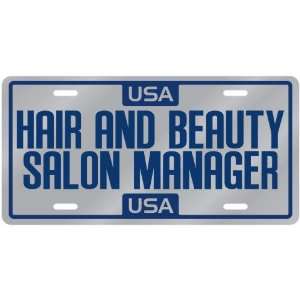  New  Usa Hair And Beauty Salon Manager  License Plate 