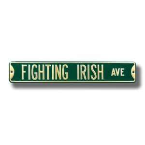 Notre Dame Fighting Irish Avenue Sign 