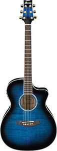 Ambience Acoustic Electric Guitar Trans Blue Sunburst  
