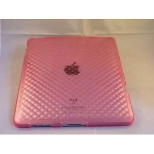  Premium TPU Rubber Case for iPad 1st Gen   Pink 