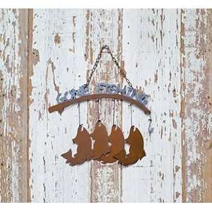   Rustic Home Dcor Gone Fishing Welcome Wall Sign Patio, Lawn & Garden