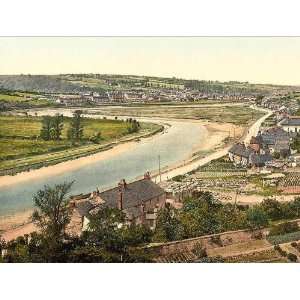 Vintage Travel Poster   Wadebridge and River Carmel Cornwall England 
