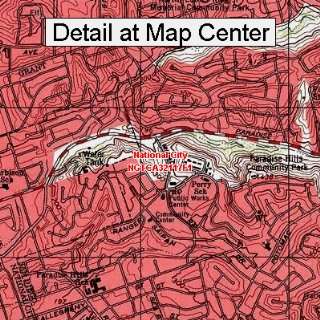 USGS Topographic Quadrangle Map   National City, California (Folded 