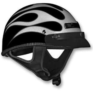  Vega XTS DOT Vented Motorcycle Half Helmet with 3 Snap 