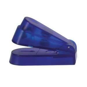  Magic Staple Free Stapler   Transparent Blue Blue Office 