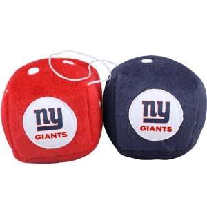  New York Giants Fuzzy Dice