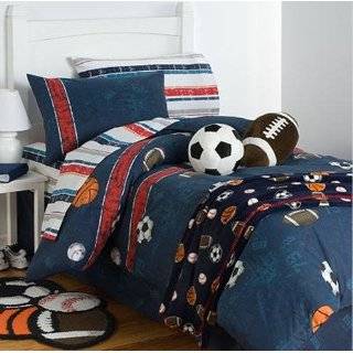  Pem America, Sports Action Collection, Queen 3 Piece Quilt 