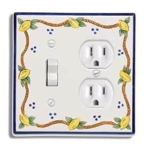  Atlas Homewares 3160 LCO ELBA LEMON SWITCH PLATE CERAMIC 