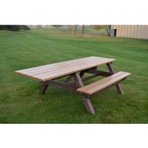  Polly Products Econo Mizer Picnic Table ADA   Black with 