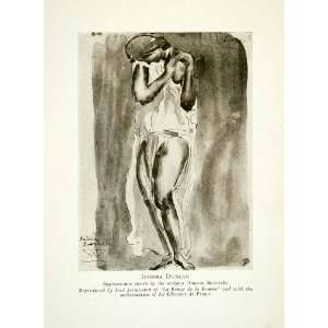  1928 Print Isadora Duncan American Modern Dance Antoine 