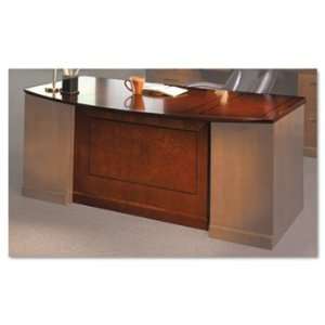   Veneer Bow Front Desk Top, 72w x 39d, Bourbon Cherry Electronics