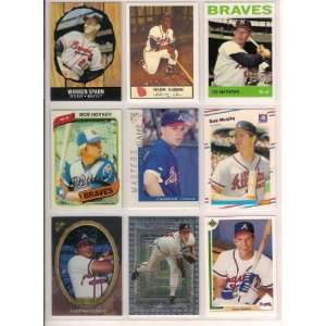 Milwaukee Braves Hall of Famers & Heros (9) Card Baseball Lot (Warren 