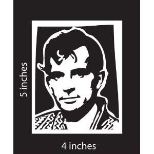 Jack Kerouac on the Road Sticker Cut Vinyl Decal White