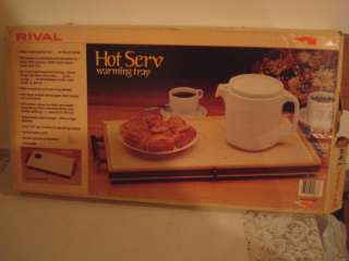 Rival Large HOT SERV Warming Tray 20 x 11 Good In Box  
