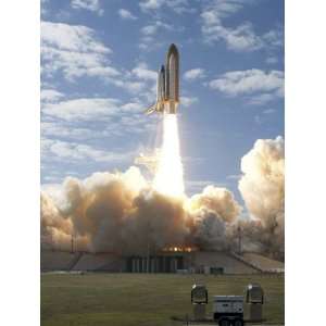 Space Shuttle Atlantis Lifts Off from its Launch Pad at Kennedy Space 