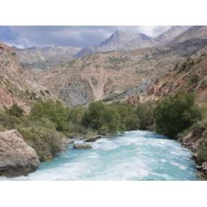  Fann Mountains with River, Iskanderkul, Tajikistan 