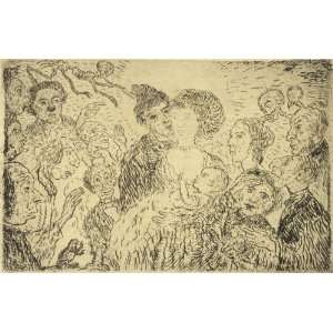 Hand Made Oil Reproduction   James Ensor   32 x 20 inches   Envy 