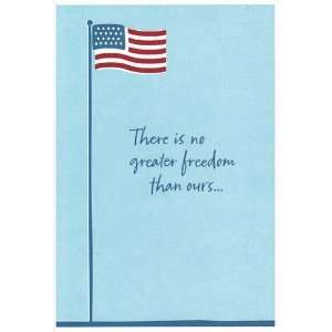 Veterans Day Greeting Card There Is No Greater Freedom Than Ours