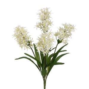  Faux 25 Spider Lily Bush x4 Cream (Pack of 12) Patio 