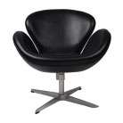 BARCELONA CHAIR BLACK mid century contemporary furniture  