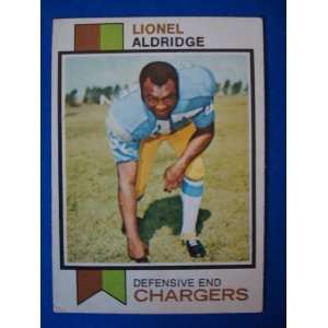 1973 Topps Football Trading Card San Diego Chargers Lionel Aldridge 