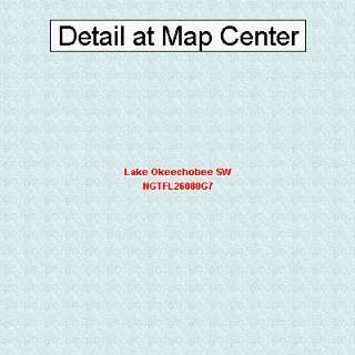  USGS Topographic Quadrangle Map   Lake Okeechobee SW 