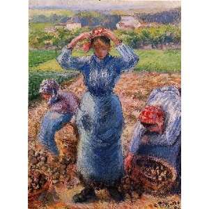    Peasants Harvesting Potatoes, by Pissarro Camille