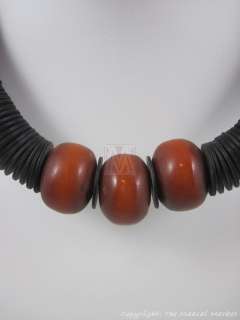 African Jewelry Recycled Plastic Amber Beads 270 13  