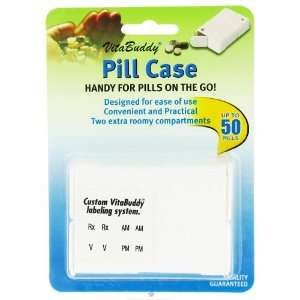  2 Compartment VitaBuddy Dispenser Holds Up To 36 Tablets 
