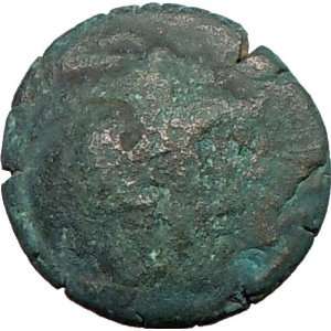   158BC Authentic Ancient Greek Coin BULL ATHENA 