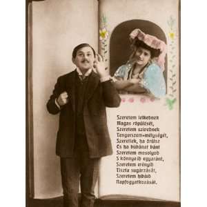  A Passionate Hungarian Gent Serenades His Lady with a Poem 