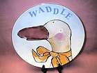 10 1 2 waddle duck hand painted plate shalllow bowl