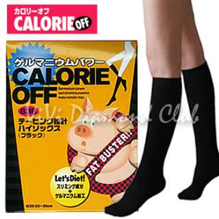 Japan CALORIE OFF Fat Buster Socks GE Formula BLK #6365  
