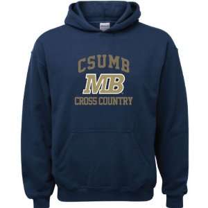 Cal State Monterey Bay Otters Navy Youth Cross Country Arch Hooded 
