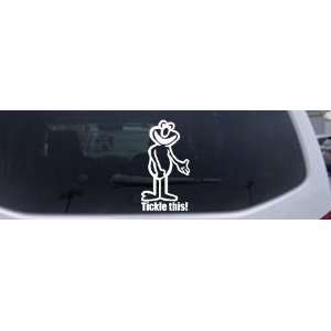 White 40in X 21.8in    Funny Elmo Tickle This Funny Car Window Wall 
