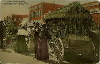 1909 Clovis, N.M.   Agriculture Display   Main Street  