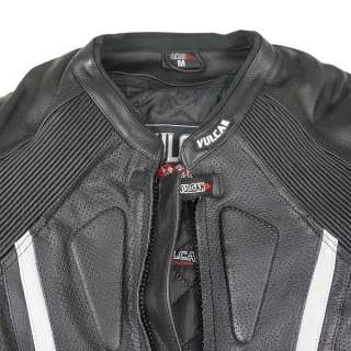 Vulcan NF 81118 Armored Mens Racing Leather Motorcycle Jacket with 