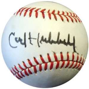 Carl Hubbell Autographed NL Feeney Baseball PSA/DNA  