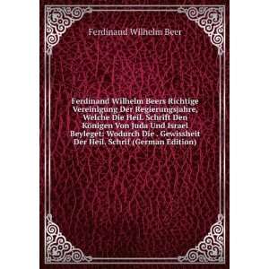   Edition) Ferdinand Wilhelm Beer 9785874801984  Books