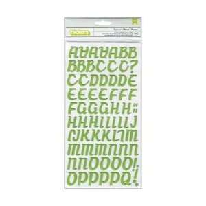 American Crafts Fresh Squeezed Glitter Foam Thickers Alphabet Stickers 